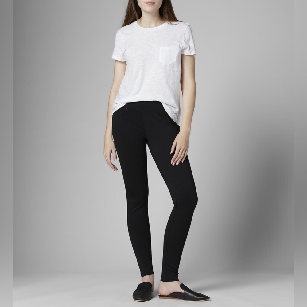 Jag jeans pull on sequin racer line black jeggings 8